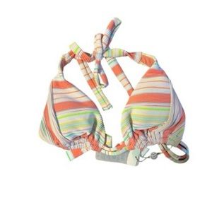 Luli Fama Halter‎ Sparkle Bikini Top NWT